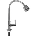 Torneira Gourmet Flex Mesa Bica Movel Metal Metrox Cromada - C-72 - 1/4 Volta