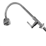 Torneira Gourmet Flex Mesa Bica Movel Metal Metrox Cromada - C-72 - 1/4 Volta