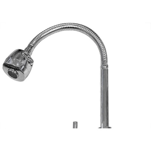 Torneira Gourmet Flex Mesa Bica Movel Metal Metrox Cromada - C-72 - 1/4 Volta