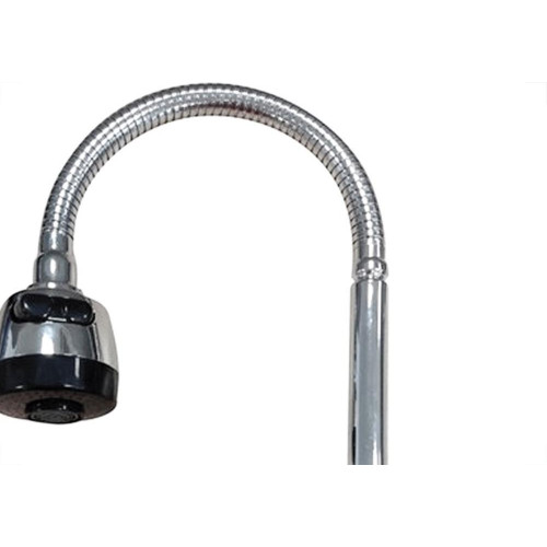 Torneira Gourmet Flex Parede Bica Movel Metal Metrox Cromada - C-60 - 1/4 Volta