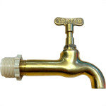 Torneira Tanque Metal Metrox 1126 - 1/2'' Amarela