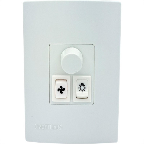 Controle Para Ventilador Qualitronix Embutir Ventilador E Lampada Bivolt 1 Lampada Qv371