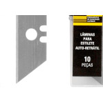 Lamina Estilete Eda Auto-Retratil Trapezoidal Com 10 Pecas - 0Af