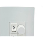 Controle Para Ventilador Qualitronix Embutir Ventilador E Lampada Bivolt 2 Lampadas Qv372