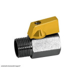 Registro Para Gas Esfera Higiban Niquelado Mxf 1/2''