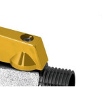Registro Esfera Para Gas Higiban Niquelado Mxf 3/8''