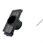Suporte Laje Emave Com Caixa 25Cm Piso Preto - Kit C/10 Pecas