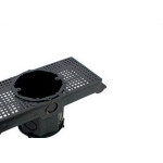 Suporte Laje Emave Com Caixa 25Cm Piso Preto - Kit C/10 Pecas