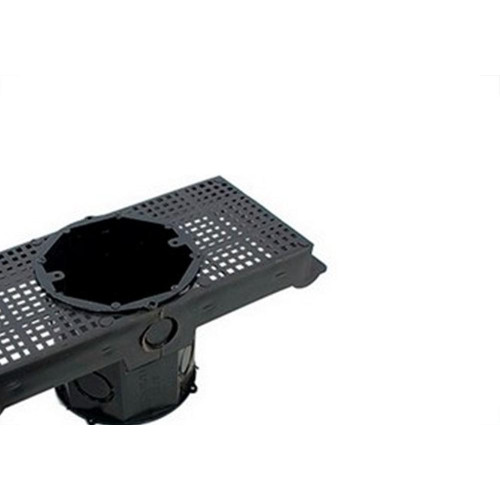Suporte Laje Emave Com Caixa 25Cm Piso Preto - Kit C/10 Pecas