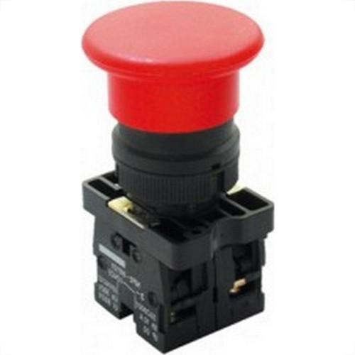 Botao Impulsao Steck Soco Vermelho 40Mm Slpfn1M4