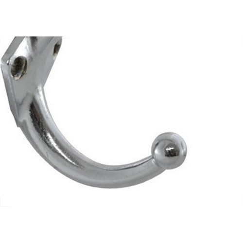 Cabide Inca Duplo Zamac Cromado - Kit C/12 Pecas