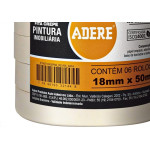 Fita Crepe Adere Para Pintura Imobiliaria 427 Profissional 18Mm X 50M - Kit C/16 Pecas