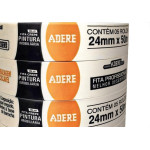 Fita Crepe Adere Para Pintura Imobiliaria 427 Profissional 24Mm X 50M - Kit C/5 Pecas