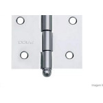 Dobradica Blister Pado (3521) 3.1/2''X2.1/2''Concept (3 Pecas) Cromado - Aco Cromado
