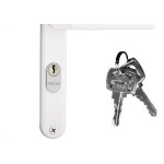 Fechadura Pado Concept Zamac Perfil 600 Externa Estreita Branca