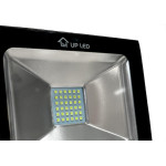 Refletor De Led Upled Eco 30W. 6500K. 2700Lm Ip66 Preto Bivolt