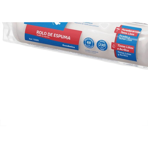 Rolo De Poliester Tigre 23Cm Branco-1330