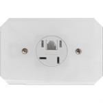 Conjunto Ilumi Stylus Branco Com Placa 1 Tomada Telefone Rj11 - 2565