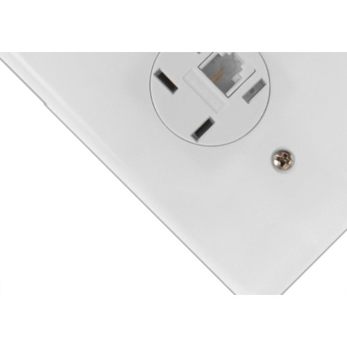 Conjunto Ilumi Stylus Branco Com Placa 1 Tomada Telefone Rj11 - 2565