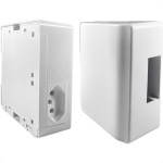 Caixa 4X4 Sobrepor Ilumi Compacta Para 1 Disjuntor Com Tomada 2P+T. 20A. 620635