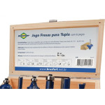 Fresa Para Tupia Brasfort Com 6 Pecas - 7893