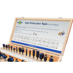 Fresa Para Tupia Brasfort Com 24 Pecas - 7895