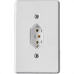 Conjunto Ilumi Pratika Com Placa 1 Tomada 2P+T. 20A. - 19141