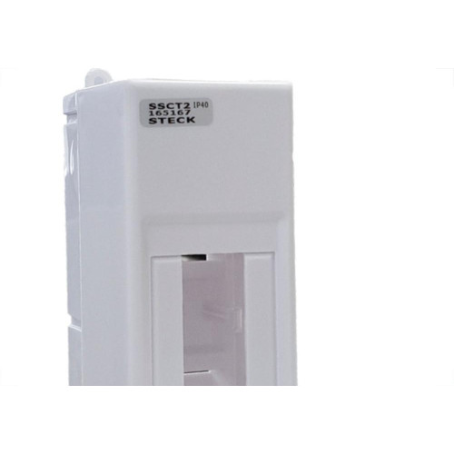 Centrinho Steck Pvc Sobrepor Branco Para 2 Disjuntores Din - Ssct2