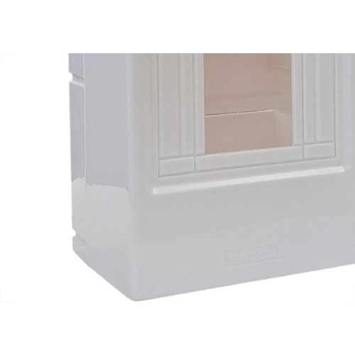 Centrinho Steck Pvc Sobrepor Branco Para 4 Disjuntores Din - Ssct4