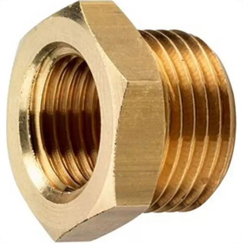 Bucha De Reducao Latao Amarelo Unifix 3/4''X1/2'' - Kit C/6 Pecas