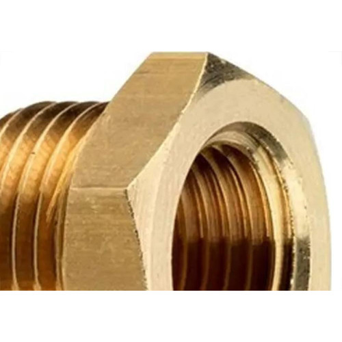Bucha De Reducao Latao Amarelo Unifix 3/4''X1/2'' - Kit C/6 Pecas