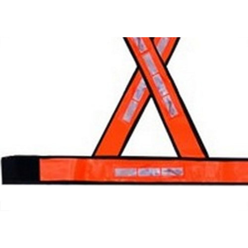 Colete X Para Sinalizacao Brascamp Noturno/Diurno Laranja
