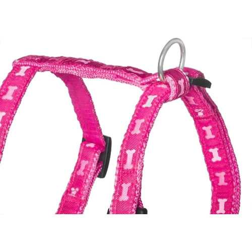 Peitoral Para Caes Sanremo Poliester Pequeno Rosa
