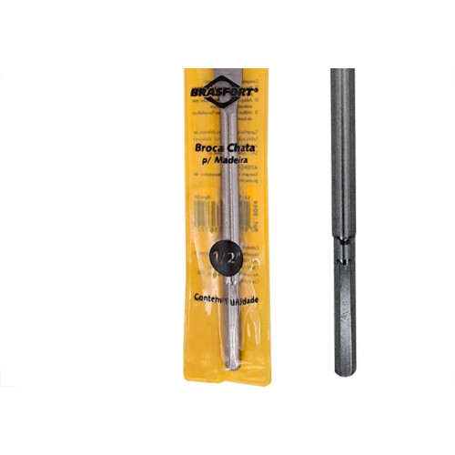 Broca Chata Madeira Brasfort   1/2'' - 8044