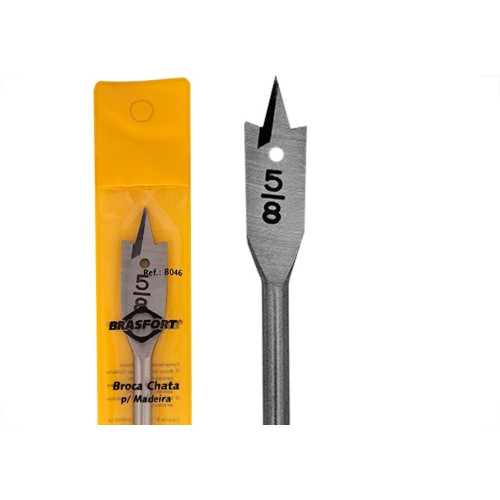 Broca Chata Madeira Brasfort (G) 5/8'' - 8046