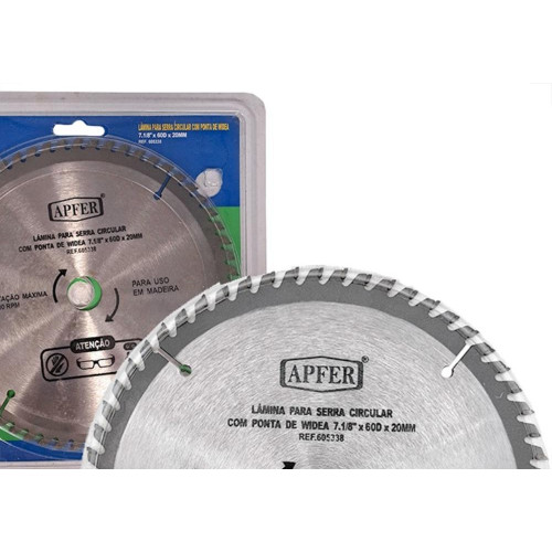 Serra Circular Widea Apfer 7.1/8''X 60 Dentes X 20Mm