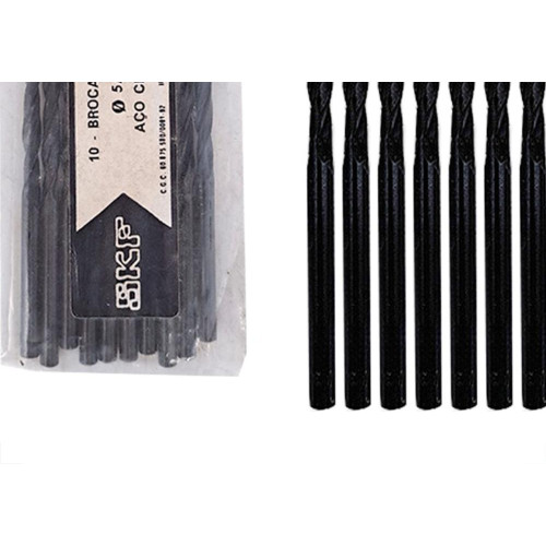 Broca Aco Cromo Madeira Dormer 5/32'' - Kit C/10 Pecas