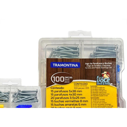 Kit Tramontina Maleta Com Parafusos E Buchas - 43505/002