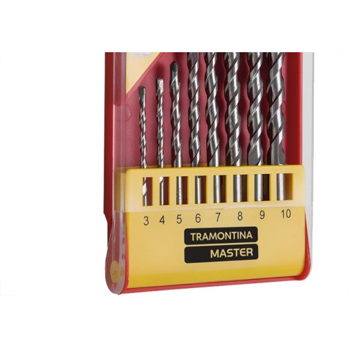 Broca Kit Tramontina Com 08 Pecas Widea 3 A 10Mm - 43142/508