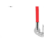 Torneira Gourmet Flex Parede Bica Movel Metal Metrox Vermelha Cromada - C-72 - 1/4 Volta