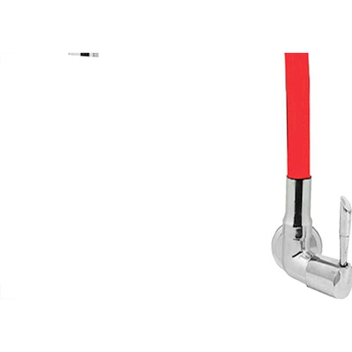 Torneira Gourmet Flex Parede Bica Movel Metal Metrox Vermelha Cromada - C-72 - 1/4 Volta