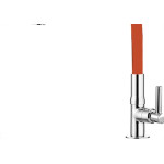 Torneira Gourmet Flex Mesa Bica Movel Metal Metrox Vermelha Cromada- C-72 - 1/4 Volta