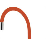 Torneira Gourmet Flex Mesa Bica Movel Metal Metrox Vermelha Cromada- C-72 - 1/4 Volta