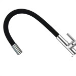 Torneira Gourmet Flex Mesa Bica Movel Metal Metrox Black Cromada - C-72 - 1/4 Volta
