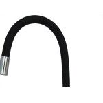 Torneira Gourmet Flex Mesa Bica Movel Metal Metrox Black Cromada - C-72 - 1/4 Volta