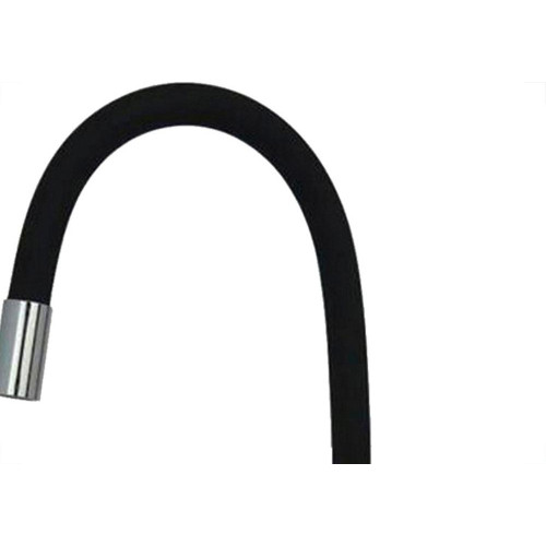 Torneira Gourmet Flex Mesa Bica Movel Metal Metrox Black Cromada - C-72 - 1/4 Volta