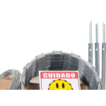 Cerca Perimetral Kit Sol Galvanizada 30Cm X 10M
