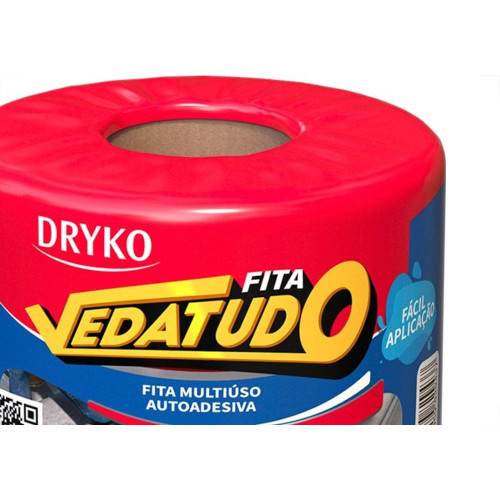 Fita Multiuso Dryko Vedatudo Aluminio 15Cm X 10M