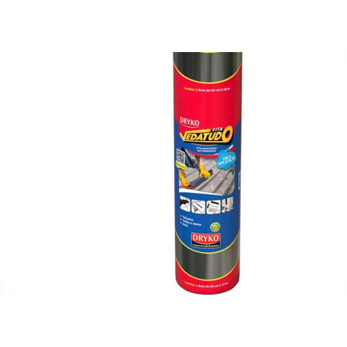 Fita Multiuso Dryko Vedatudo Aluminio 90Cm X 10M