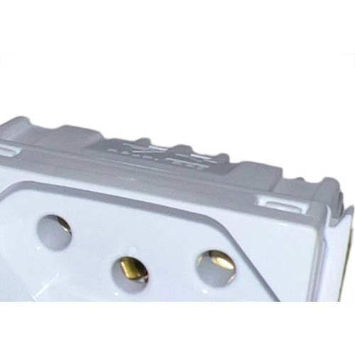 Modulo Tramontina Aria 1 Tomada Branco 2P+T. 10A. 57217/030